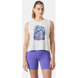 Helly Hansen Women's Skog Graphic Tank Top White XL - White - Female