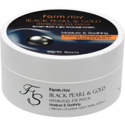 FarmStay Black Pearl and Gold Rejuvenate Hydrogel Eye Patch 60 un.