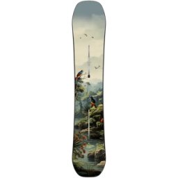 Burton Custom Board Flying V Snowboard (Jungle) - Green;Blue;Pink - Size: 150cm
