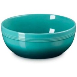 Le Creuset 20cm Stoneware Coupe Serve Bowl - Bleu Riviera