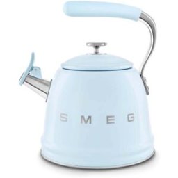 Smeg 50's Retro Style WKF01 Whistling Stove Top Kettle - Pastel Blue