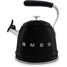 Smeg 50's Retro Style WKF01 Whistling Stove Top Kettle - Black