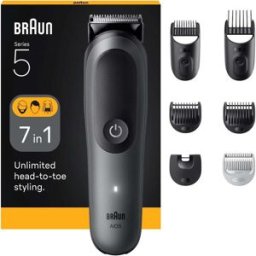 Braun Series 5 AIO5520 7-in-1 Wet & Dry Trimmer – Grey