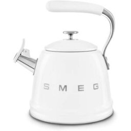 Smeg 50's Retro Style WKF01 Whistling Stove Top Kettle - White