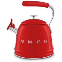 Smeg 50's Retro Style WKF01 Whistling Stove Top Kettle - Red