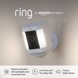Ring Spotlight Cam Plus Battery Security Camera White