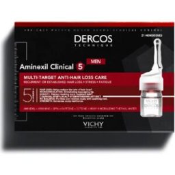 Dercos Aminexil Intensive 5 Anti-Hair Loss Ampoules for Men 21 Units