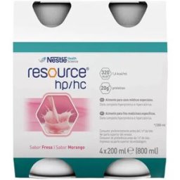 Resource Hp/Hc Oral Solution Strawberry 200ml x4