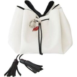 Donna May London Lay Flat Faux Leather Makeup Bag Porcelain