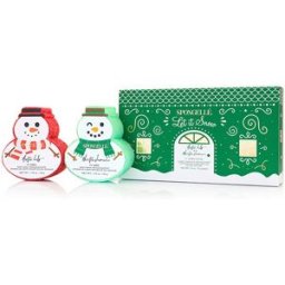 Spongelle Spongellé Let it Snow Body Wash Infused Buffers Gift Set, Arctic Lily