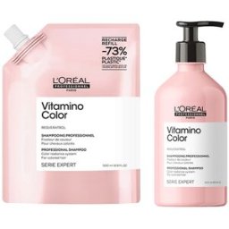 L'Oreal Professionnel L’Oréal Professonnel Vitamino Color Shampoo 500ml & Refill Pack 500