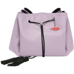Donna May London Lay Flat Faux Leather Makeup Bag Lilac