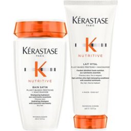 Kérastase Nutritive Bain Satin Hydrating Shampoo 250ml and Lait Vital