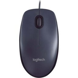 Logitech M90 mouse USB 1000 DPI Optical Tracking, Ambidextrous PC / Mac / Laptop - Black, New