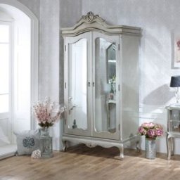 Mirrored Double Wardrobe - Tiffany Range Material: Furniture/Furniture Ranges/Tiffany Range