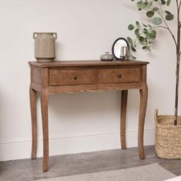Dark Wood 2 Drawer Dressing Table - Ashwell Range Material: Furniture/Furniture Ranges/Ashwell Range
