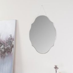 Vintage Frameless Bevelled Wall Mirror 38cm x 50cm Material: Mirrors
