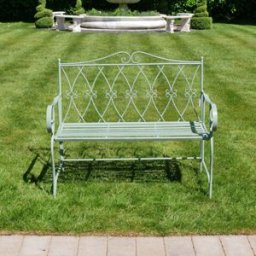 Vintage Green Garden Bench Material: Planters, Garden & Conservatory
