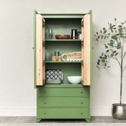 Large Olive Green Pantry/Storage Closet Material: Furniture