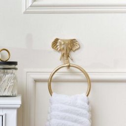 Metallic Gold Elephant Towel Ring Material: Shop By Room/Bathroom