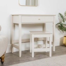 Dressing Table & Stool Set - Hales Taupe Range Material: Furniture/Furniture Ranges/Hales Range/Hales Taupe Range