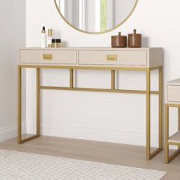 Two Drawer Console / Dressing Table - Elle Stone Range Material: Furniture/Furniture Ranges/Elle Range/Elle Stone Range