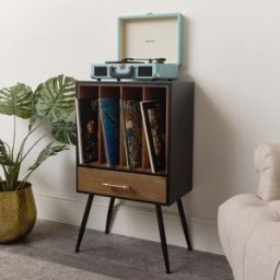 Mid-Century Modern Vinyl Record Storage Cabinet Material: Furniture/Furniture Ranges/Industrial Range