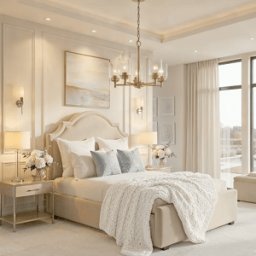 Bonnet Cream Curved Bed, Single