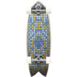 Your own wave YOW Coxos Surfskate (Blue) - Blue;Yellow;White - Size: 31