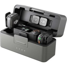 DJI Mic 3 Wireless Microphone Kit – 2 Transmitters, 1 Receiver + Charging Case For iPhone, Android, Cameras Dual-Channel, 28-Hour Battery, Noise-Resistant, Vlogging-Ready