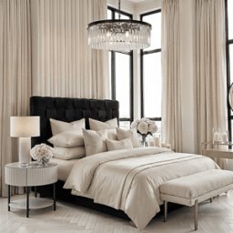 Stockholm Black Woven Bed, Double