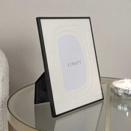 Kiera Black & Cream Multi Layered Mounted Photo Frame - 4x6