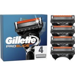 Gillette ProGlide Razor Blades Men, Pack of 4 Razor Blade Refills with Precision Trimmer, 5 Anti-Friction Blades