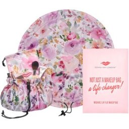 Donna May London Lay Flat Washable Makeup Bag Vintage Floral