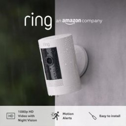 Amazon Ring Stick Up Cam Battery – Wireless Outdoor Security Camera, 1080p HD, Two-Way Talk, Wi-Fi, Works with Alexa, 30-Day Ring Protect Trial