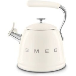 Smeg 50's Retro Style WKF01 Whistling Stove Top Kettle - Cream