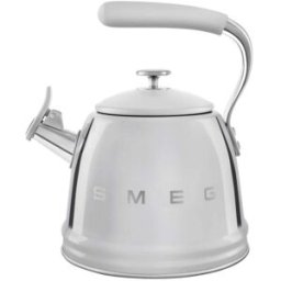 Smeg 50's Retro Style WKF01 Whistling Stove Top Kettle - Chrome