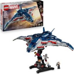 Lego Marvel Avengers: Age of Ultron Quinjet – Set 76325 Super Hero Plane Toy with Motorbike & 5 Minifigures Including Iron Man, Black Widow & Ultron Gift for 12+ Year Old Boys & Adult Marvel Fans