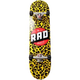 RAD Skateboards RAD Logo Progressive Complete Skateboard (Stay Wild) - Yellow;Black;Red - Size: 8