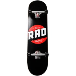 RAD Skateboards RAD Logo Progressive Complete Skateboard (Black) - Black - Size: 8.125