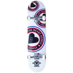 Heart Supply Orbit Logo Complete Skateboard (White/Black/Blue) - White;Black;Blue - Size: 8