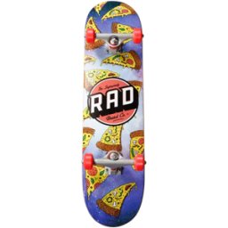 RAD Skateboards RAD Logo Progressive Complete Skateboard (Galaxy Pizza) - Blue;Red;Yellow - Size: 8