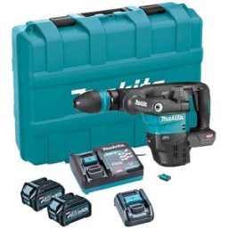 Makita HM001GD201 40V Max XGT Cordless Demolition Hammer – 2x 2.5Ah Batteries, Charger & Case