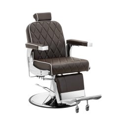 Salon Chair with Footrest - 58 - 71 cm - 150 kg - brown