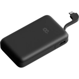 Juice 12000mAh Portable Power Bank – Fast Charging USB Power Bank for Smartphones & Tablets, Black