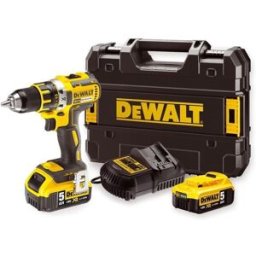 DeWALT DCD791P2T 18V XR Brushless Drill Driver Kit – 2 x 5.0Ah Batteries, Charger & TSTAK Case