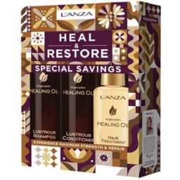 L'Anza Heal & Restore Kerating Healing Oil Christmas Set