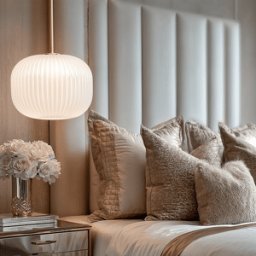 Bellamy White Glass & Gold Ribbed Glass Circular Pendant Ceiling Light