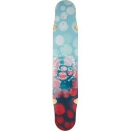 Madrid Fiberglass Longboard Deck (Logs) - Blue;Red