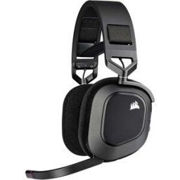 Corsair HS80 RGB Wireless Premium Gaming Headset with Dolby Atmos – Carbon